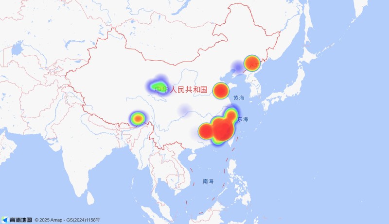 图4. 基于Biotracks上“华东种子收集”项目生成的分布热力图.jpg